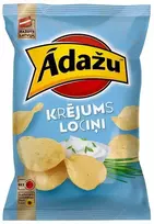 Adazu Cipsi Čipsi ĀDAŽU Krējums un Lociņi, 130g