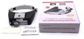 AG578A Ant galvos tvirtinamas didintuvas su 2 LED 1,5x - 17x
