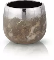 POLNIX Vidaus keraminis vazonas MOON, rudos sp., 18 x 16 cm
