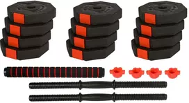 EB FIT reguliuojamo dydžio treniruočių hanteliai 2 x 15 kg su štangos funkcija