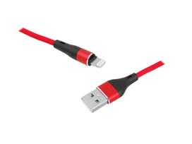 Lamex LTC PS USB - microUSB kabelis 1 m raudonos spalvos pintas kabelis