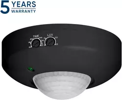 Orno Judesio jutiklis PIR 360°, 1200 W, juoda