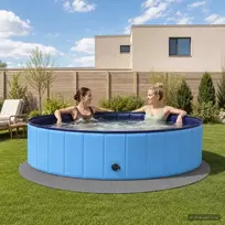Baseino grindų kilimas 16 vnt. Ø 235 cm Apvali EVA puta Pilka