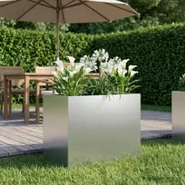 Sodo vazonas Sidabrinė 50 x 40 x 50 cm Galvanizuotas plienas