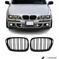 Performance priekinės grotelės skirtos BMW E39 (95-03), dvigubos, blizgios juodos