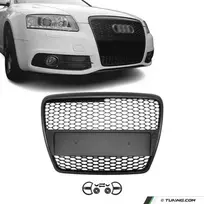 RS išvaizdos priekinės grotelės skirtos Audi A6 C6 modeliams (04-11), juodos