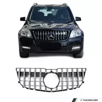 Priekinės grotelės, skirtos Mercedes-Benz GLK X204 (12-15), juodos + chromuotos