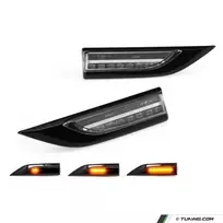 Dinaminių LED posūkių komplektas ant sparnų tinkantis VW T6  (15-19), skaidrūs