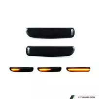 LED dinaminiai posūkiai ant sparnų, komplektas tinkantis BMW E46 modeliams