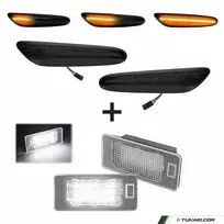 LED dinaminiai posūkiai ir LED numerių apšvietimas, komplektas skirtas BMW E90 / E91