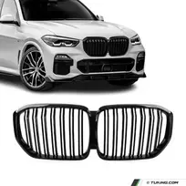 Performance priekinės Grotelės skirtos BMW G05 X5 PRE-LCI (19-23), dvigubos, juodos blizgios
