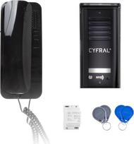 Cyfral INTERCOM CYFRAL COSMO 1-TENANT CASSETTE BLACK UNIFON BLACK