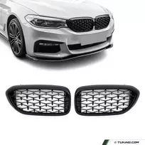 Diamond priekinės Grotelės tinkančios BMW G30 / G31 (17-20), juodos blizgios