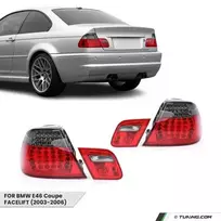 LED Galiniai Žibintai, komplektas skirtas BMW E46 (03-06) Coupe, su tamsintais posūkiais