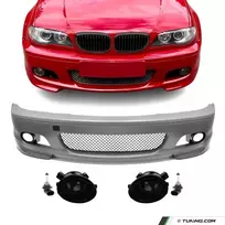M-Tech Priekinis Bamperis, skirtas BMW E46 (99-06) coupe / cabrio, su tamsintais priešrūkiniais