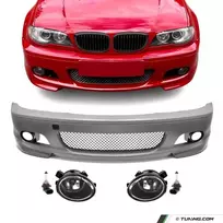 M-Tech Priekinis Bamperis, skirtas BMW E46 (99-06) coupe / cabrio, su skaidriais priešrūkiniais