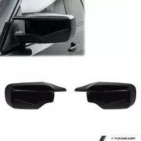 M look Veidrodėlių Dangteliai, komplektas skirtas BMW E46 Sedan / Touring / Compact, juodi blizgūs, 2K COAT