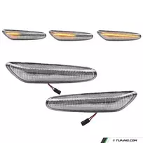 LED dinaminių Posūkių komplektas (kairė + dešinė), balti