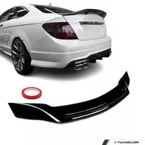 R-style Spoileris ant Bagažinės dangčio, skirtas Mercedes C204 coupe (11-15), juodas blizgus