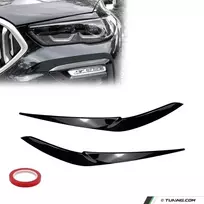 Priekinių Žibintų Apdaila, komplektas skirtas BMW X5 G05 / X6 G06 PRE-LCI (18-23), juoda blizgi