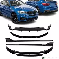 Aero apdailos Paketas su bagažinės Spoileriu skirtas BMW X6 F16 (15-19) M-Pack, juodas blizgus