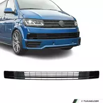 Apatinės bamperio Grotelės, komplektas skirtas VW T6 (15-19) be distroniko, be PDC, juodos blizgios