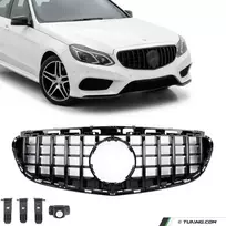 Panamericana GT išvaizdos Priekinės Grotelės skirtos Mercedes-Benz W212 / S212 facelift (13-16), juodos blizgios