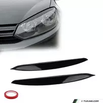 Priekinių Žibintų Apdailos komplektas skirtas VW Golf MK6 (08-13), juodos blizgios