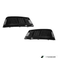 RS išvaizdos Priešrūkinių Grotelės / Dangteliai, komplektas skirtas Audi A4 B9 (15-19) standartinei versijai, be distroniko
