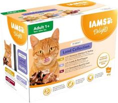 Eukanuba IAMS DELIGHTS Land Collection in Gravy box – wet cat food – 12x85g