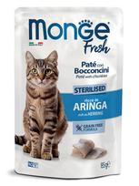Šlapias kačių maistas Monge Pate with Chunkies Sterilised, silkė, 0.085 kg