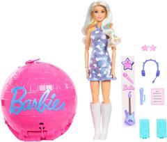Lėlė su priedais Mattel Barbie Team Roll & Reveal Popstar JMK19, 30 cm, įvairių spalvų