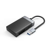 Orico CL4D-A3 USB-A 3.0 SD microSD CF MS 5Gb/s atminties kortelių skaitytuvas - juodas ir sidabrinis