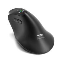 PORT CONNECT Mouse ERGO AUDITOR Wireless Bluetooth, 2.4 GHz Black