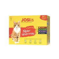 JosiCat Multipack Sauce Meat konservuotas pašaras katėms 4x12x85 g, 4x12x85 g