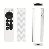 Išmaniojo (Smart TV) ir televizoriaus priedas Silikoninis dėklas Apple TV nuotolinio valdymo pultui, Baltas