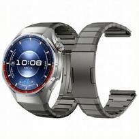 BestAccessories, titaninė apyrankė skirta H. Watch GT 6 Pro 46 mm, tamsiai pilkos spalvos