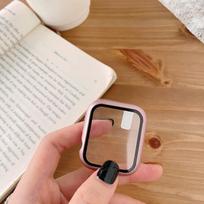 Grūdinto stiklo apsauginis dangtelis Apple Watch,  Rose Golden
