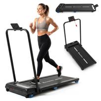 Sulankstomas namų bėgimo takelis HyperMotion 2 viename, juodas, iki 10 km/h