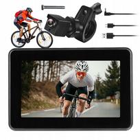 Dviračio galinio vaizdo kamera su 4.3" LCD ekranu, 360° pasukama, naktinis režimas