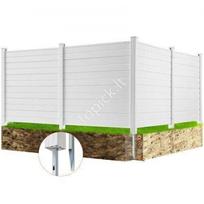 Privatumo tvora VEVOR oro kondicionieriaus blokui, 4 plokštės, PVC, balta, 127 x 127 cm
