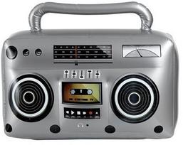 Pripučiama "boombox" radijo imitacija - 70-ųjų, 80-ųjų vakarėliams