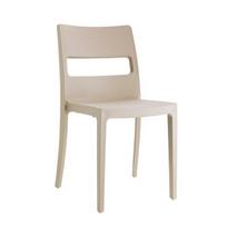 Sodo kėdė SCAB Design Sai, plastikinė, smėlio spalvos