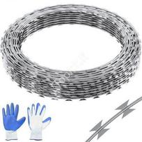 Pjaunamoji viela VEVOR, cinkuotas plienas, 75 m, 5 vnt., spiralÄ—, 48 cm