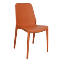 Sodo kėdė SCAB Design Ginevra, plastikinė, oranžinė