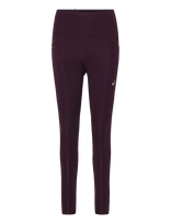 Asics - Road High Waist Tight - Bėgimo-treniruočių tamprės - Burgundiška splava