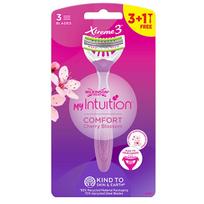 Wilkinson Sword Disposable razor for women My Intuition Comfort Cherry Blossom 3 + 1 pc