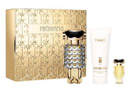 Rabanne Fame Eau De Parfum 80 ml Edp 80 ml + Body Lotion 100 ml + Edp 4 ml + Tin Box Kvepalai