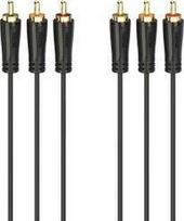 Hama RCA (Cinch) x3 - RCA (Cinch) x3 kabelis 3m juodas (002051510000)