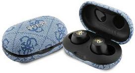 Guess Bluetooth ausinės GUTWSP4EGB TWS + ENC įkrovimo stotelė mėlynos 4G Metal